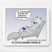 Cat Owner Funny Gifts Tees & Collectibles Mousemats