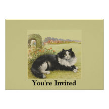 Cat Party Invitation