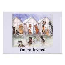 Cat Party Invitation