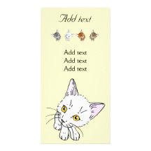 Cat Personalized Photo Card