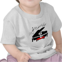 Cat & Piano T Shirts