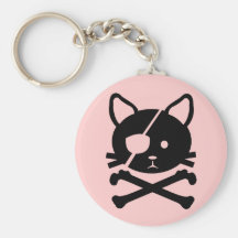 Cat Pirate Keychain