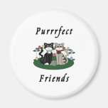 Cat Purrrfect Friends Refrigerator Magnet