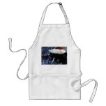 Cat ready to pounce behind blue tinsel, faded tint aprons