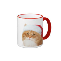 Cat Santa Claus mugs
