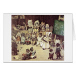 Cat School by Louis Wain Note Card