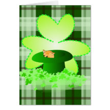 Cat St. Patrick's Day Greeting Card