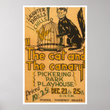 Cat & The Canary 1940 WPA Posters