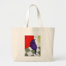Cat Wanting to Go Out Here Canvas Bag