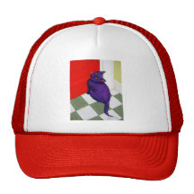 Cat Wanting to Go Out Here Mesh Hats