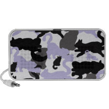 cat winter silhouette travelling speakers
