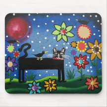 Cat With Attitude BY LORI EVERETT Mousepad