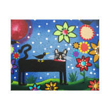 Cat With Attitude BY LORI EVERETT Wrapped Canvas Stretched Canvas Print