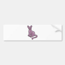 Cat with closes eyes bumper sticker