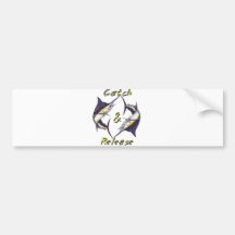 Catch and Release Marlins Bumper Stickers