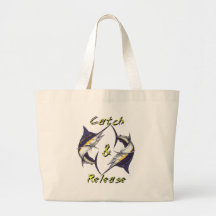 Catch and Release Marlins Canvas Bag