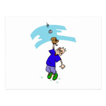 Catch fly ball postcards