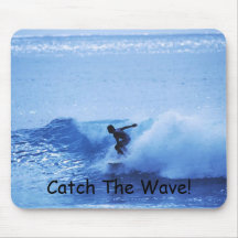 Catch The Wave! Mouse Pads