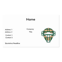 catchers mask business card