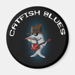 Catfish Blues Fridge Magnet