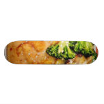 Catfish Broccoli Piccata Food Cooking Dinner Skate Boards