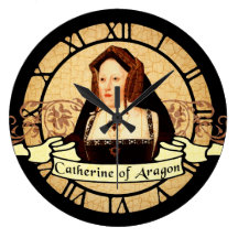Catherine Of Aragon Round Clock