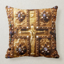 Catholic Landau Gospels Throw Pillow