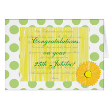 Catholic Nun "25th Jubilee" Card