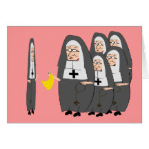 Catholic Nun Humour "Fat Sisters" Card