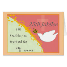 Catholic Nun "Silver Jubilee" 25th Jubilee Card