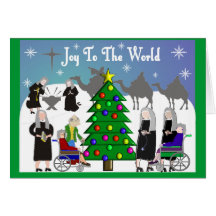 Catholic Nuns Christmas Cards "Joy To The World"