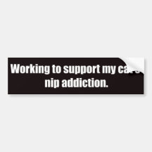 Catnip Addiction Bumper Sticker