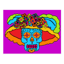 Catrina Sugar Skull Postcards