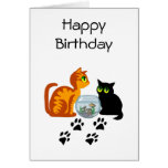 Cats At Play Greeting Cards