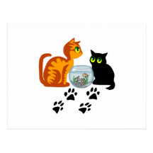 Cats At Play Postcards