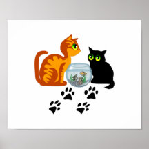 Cats At Play Posters