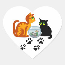Cats At Play Stickers