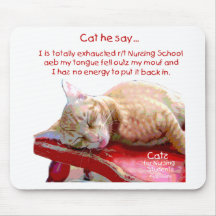 Cats for Nursing Students - Exhausted Mouse Mats