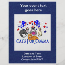 CATS FOR OBAMA FLYER