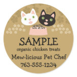cats homemade pet food chef package stickers stickers