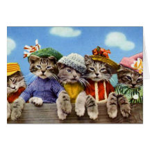 Cats in Hats Card
