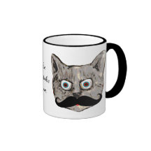 cat's moustache coffee mug