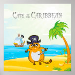 Cats of the Caribbean Poster