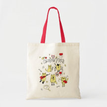 CATS ON FIRE Economy Grocery Tote Canvas Bags