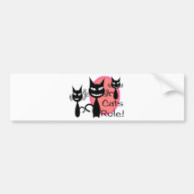 Cats Rule!!!!!!!!! Bumper Sticker