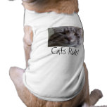 Cats Rule! Doggie Tshirt