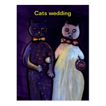 CATS WEDDING POST CARDS