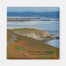 Cattle Point Lighthouse Refrigerator Magnet