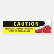 Caution Bumper Stickers