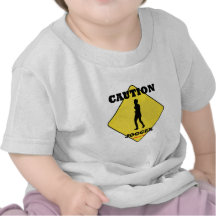 Caution Female Jogger Tee Shirt